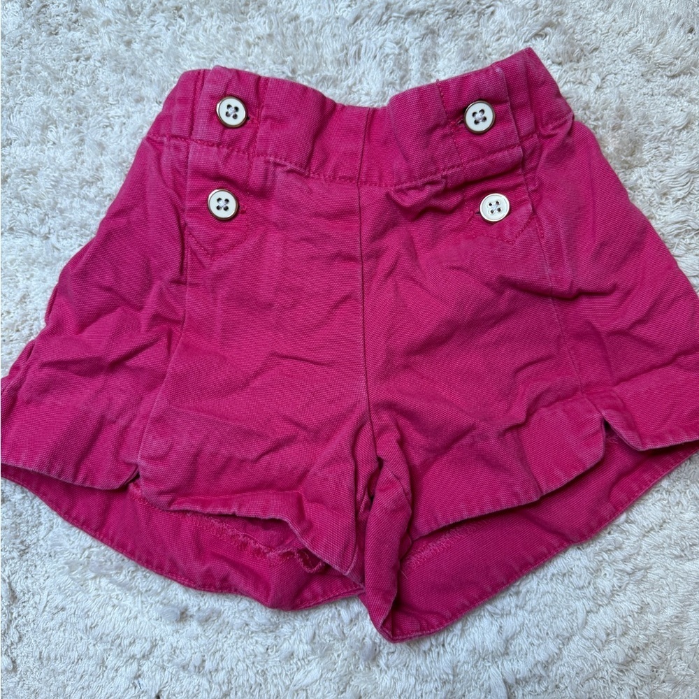 Janie and Jack Fuchsia High Waist Shorts size 5
